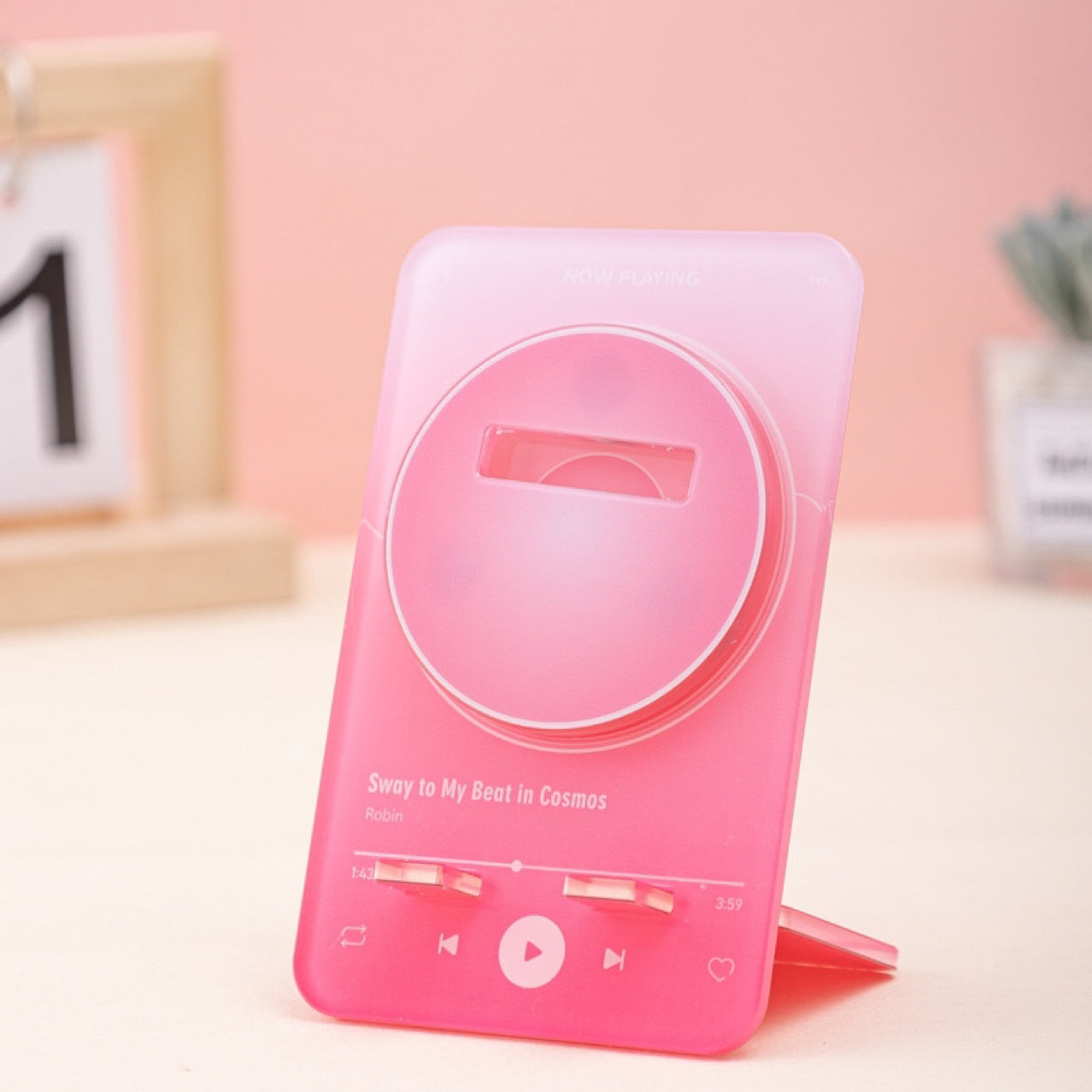 Music Badge tray, can be phone holder