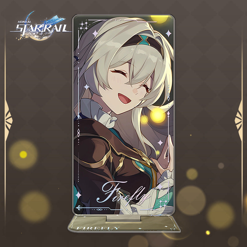 Honkai Star rail light cones standing sign, Firefly, Robin, Acheron