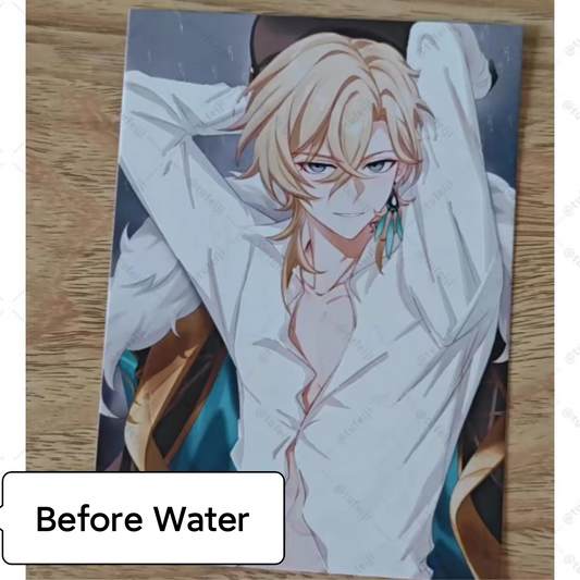 Honkai Star Rail peripherals，Aventurine Water sensitive postcard.