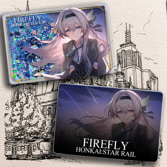 Sparkle and Firefly quicksand shining card