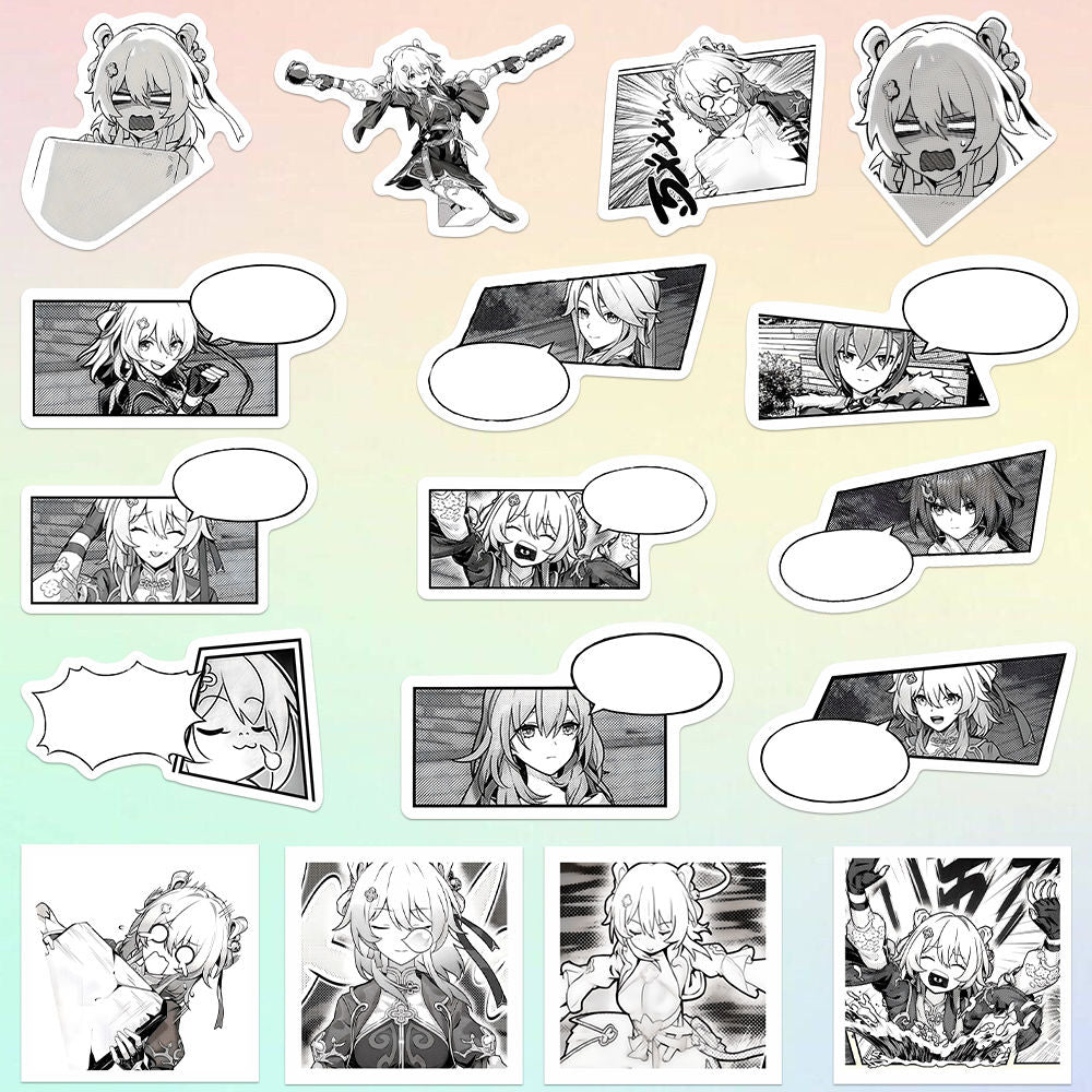 50 March 7th comics stickers