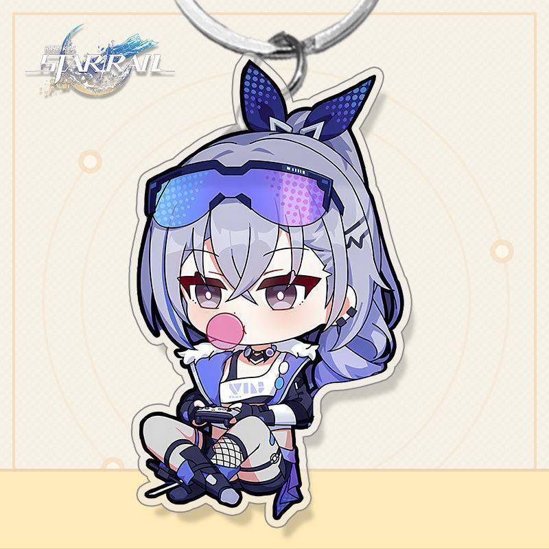 Honkai Star Rail Sliver Wolf Keychain - Perfect for Fans of the Game