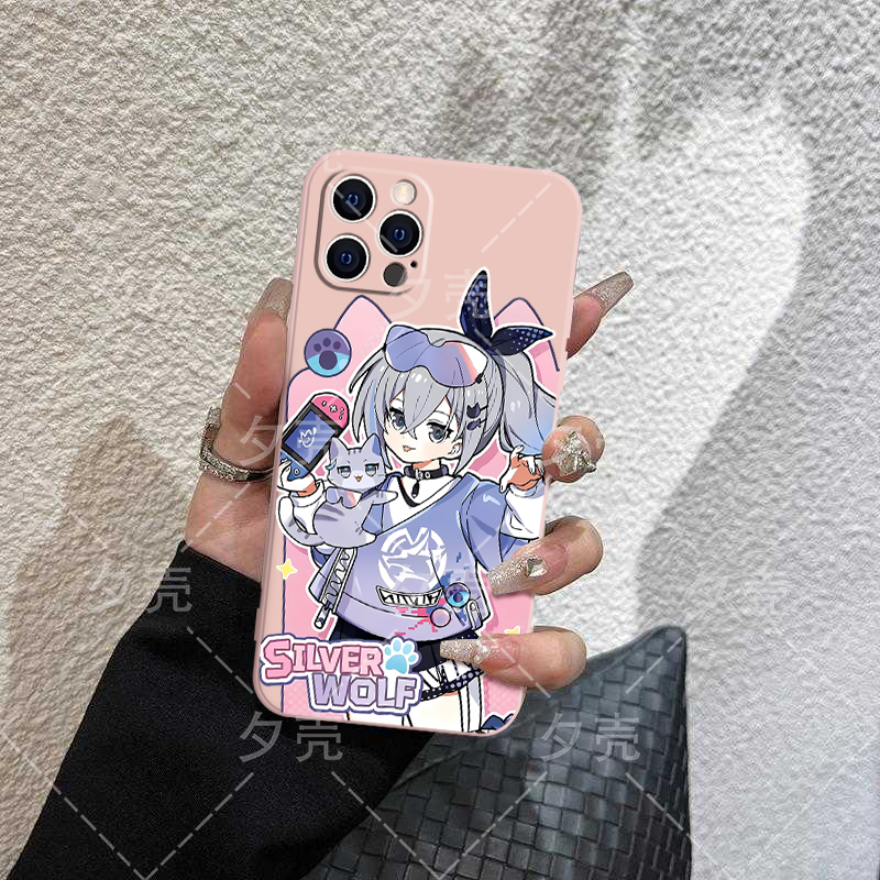 Sliver Wolf and Seele phone case