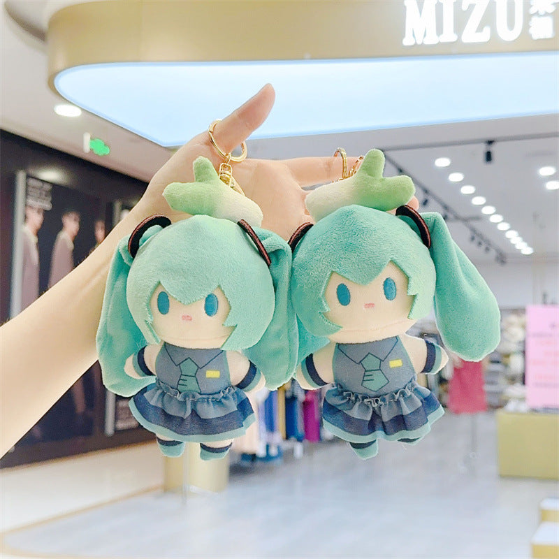 Miku leak pulled out plush keychain