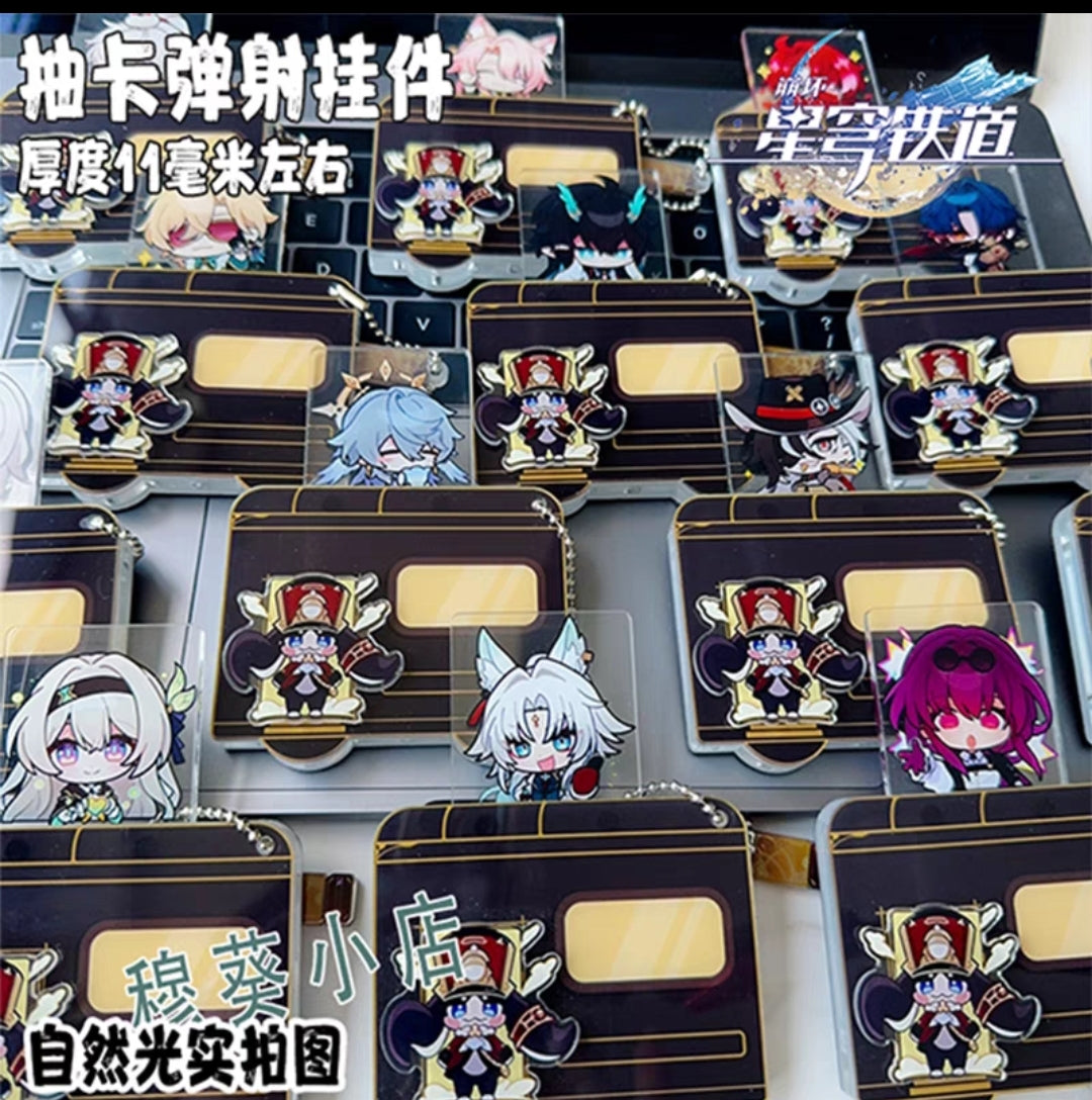 Honkai star rail  Astral Express pull keychains