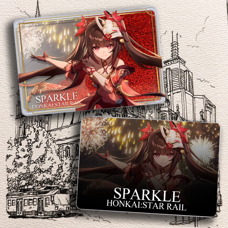 Sparkle and Firefly quicksand shining card