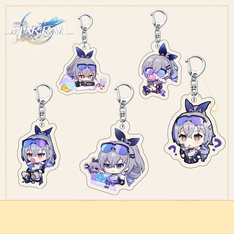 Honkai Star Rail Sliver Wolf Keychain - Perfect for Fans of the Game