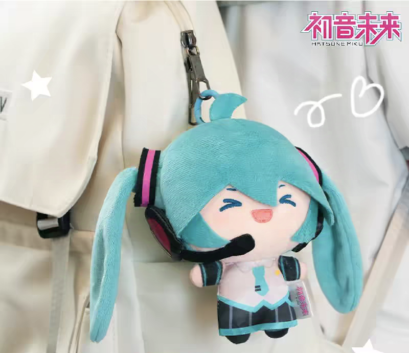 Miku twin ponytails shaking puppet