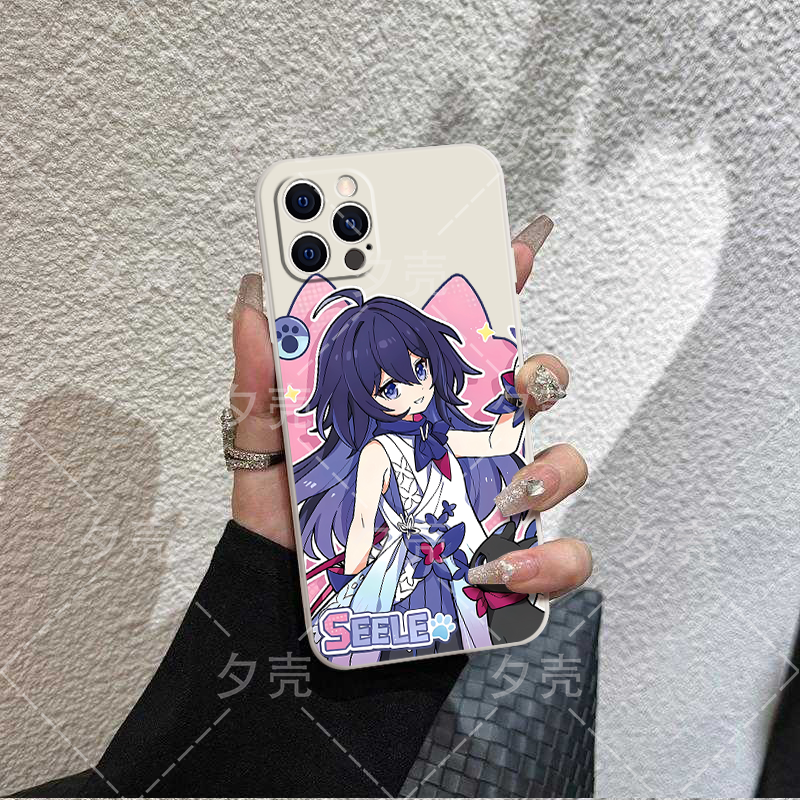 Sliver Wolf and Seele phone case