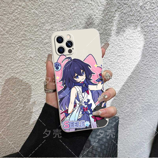 Sliver Wolf and Seele phone case