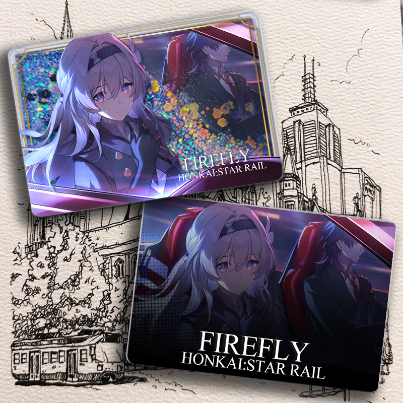 Sparkle and Firefly quicksand shining card