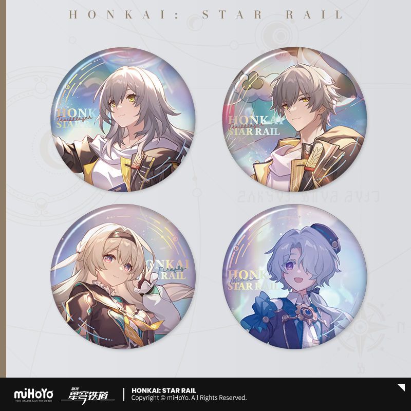 Honkai Star Rail Shining Badge, Firefly, Stelle, Caelus, Misha
