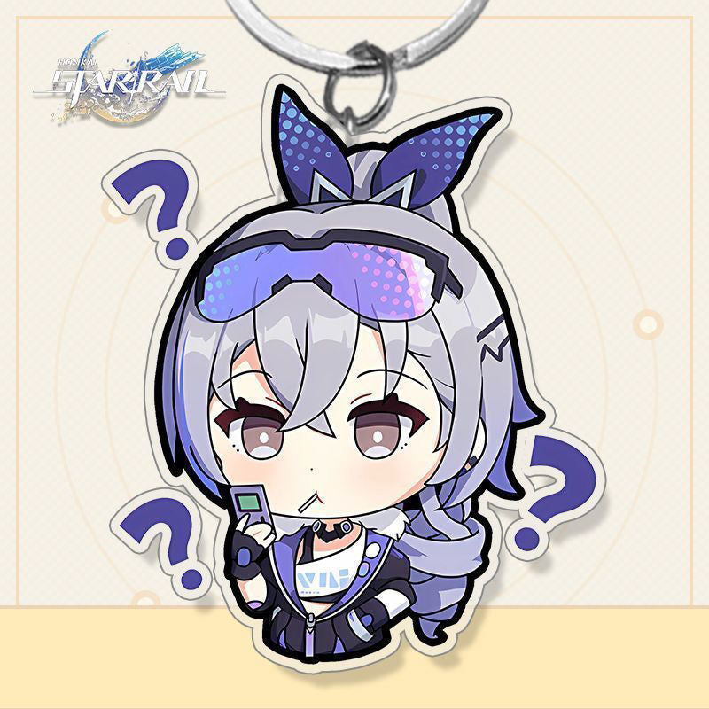 Honkai Star Rail Sliver Wolf Keychain - Perfect for Fans of the Game