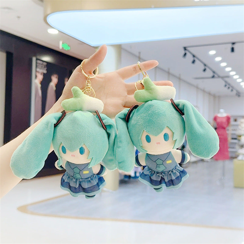 Miku leak pulled out plush keychain