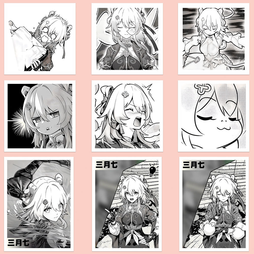 50 March 7th comics stickers