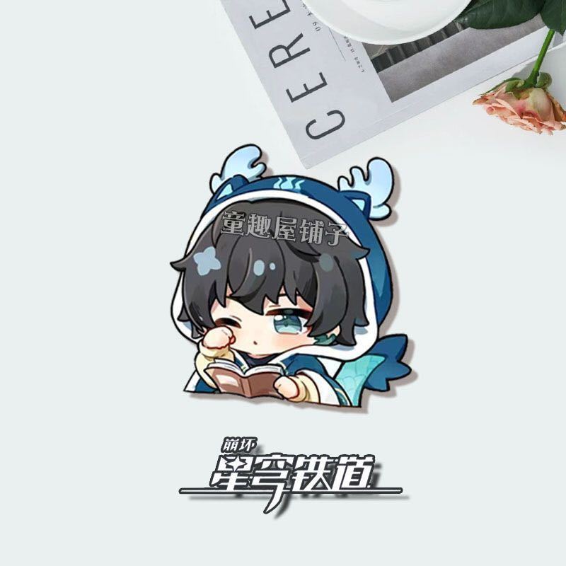 Honkai Star Rail cute brooch, Aventurine, Dr. Ratio, Blade, Imbibitor Lunae