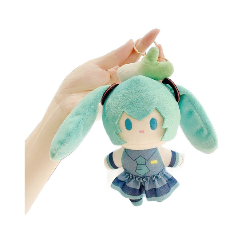 Miku leak pulled out plush keychain